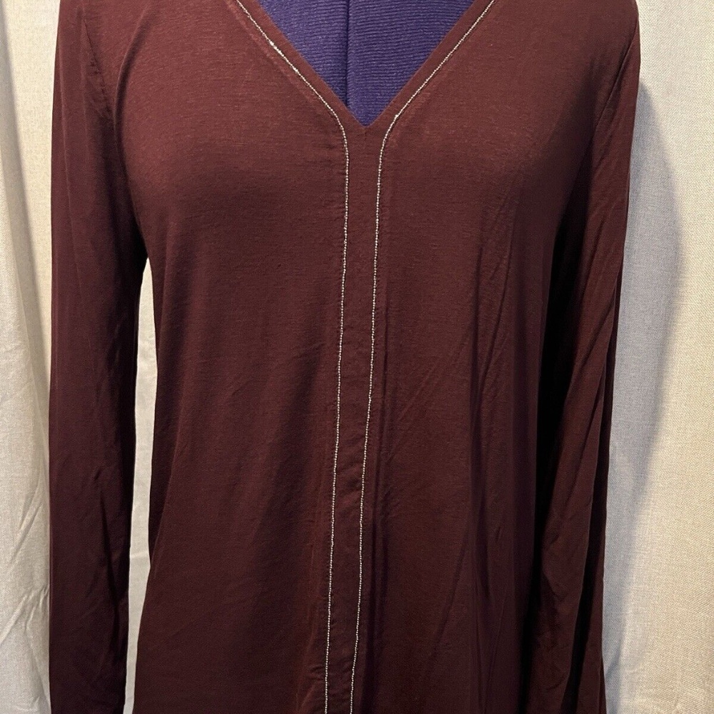 White House Black Market NWT Tunic Top Red Size SMALL Ladies Long Top NEW $59.00